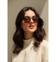 Vintage Yuvarlak Tortoise Güneş Gözlüğü