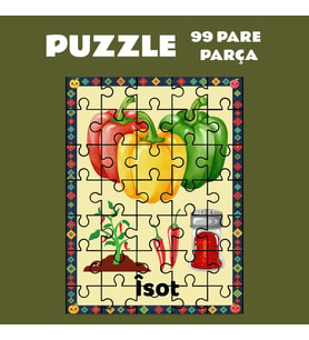 Pazil Bi Kurdî Îsot Biber - Kürtçe Puzzle Yapboz (99 Pare/Parça - A4) (Çok Renkli)