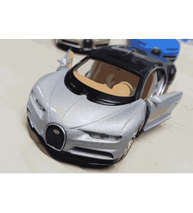 Oyuncak Metal Model Araba 1/36 Çek Bırak Bugatti Chiron Gri
