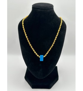 Arnes Jewelry Çelik 22 Ayar Altın Kaplama Burgu Kolye
