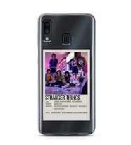 Samsung Galaxy A20/A30 Uyumlu Stranger Things Minimalist Poster Desenli Şeffaf Telefon Kılıfı