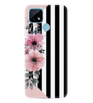 Realme C11 C21 C21Y C25Y C11 2021 Kılıf Desemli Silikon Flowers 4 1390
