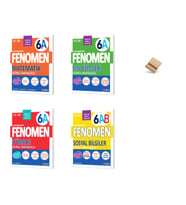 Fenomen 6. Sınıf Maarif 6A Mat Fen Türkçe ve 6AB Sosyal 4lü Set Soru Bankası + Telefon Standı