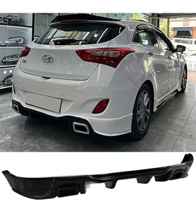 Hyundai İ30 RS Arka Ek Difüzör Siyah Plastik 2012-2017 Arka-difizör-bodykit-ek-karlık