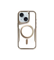 iPhone 14 Kılıf Boyi Magsafe Silikon Kapak - Kahverengi