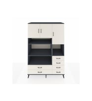 Kronos Dolap 9 Raflı 6 Çekmeceli 3 Kapaklı 132x59x195 Antrasit-Aytaşı/Aytaşı