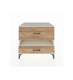 Kronos Şifonyer Tek Raflı 2 Çekmeceli 88x59x80 Aytaşı-Çam