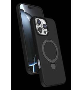 Pilelistore   Apple iPhone 16 Pro Max Regal Magsafe Standlı Kapak - Siyah