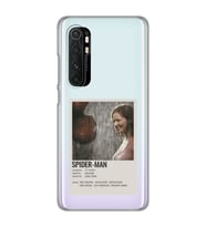 Xiaomi Mi Note 10 LITE Uyumlu Spider Man Poster Tasarımlı Şeffaf Telefon Kılıfı