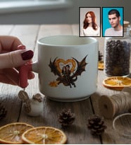 Kişiye Özel Karikatürlü Ejderhalı Dizi Seven Sevgiliye Hediye T Kupa Sevgililer Günü Hediyesi