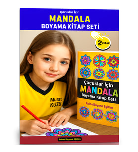 Çocuklar İçin Mandala Boyama Kitap Seti (2 Kitap)