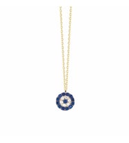 Nazar Boncuk Altın Kolye Sosyete 14K Gold 1,0 cm