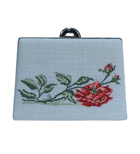 e38 EL İŞÇİLİĞİ KANEVİÇE İŞİ PÖRTFÖY ÇANTA 19*14*5 cm - 6491