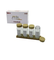 4PCS BAMBU KAPAKLI CAM TUZLUK - BİBERLİK - BAHARATLIK 120ML (5343)