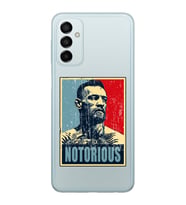 Samsung Galaxy M14 Uyumlu Conor Mcgregor Notorious Desenli Şeffaf Telefon Kılıfı