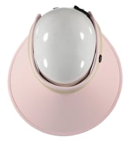 Elitey Model Kadın Hasır Vizör Şapka Güneş Koruyucu Yazlık Plaj Siperlik (Pembe)