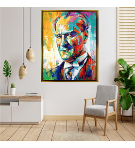 ÇERÇEVELİ ATATÜRK TABLO S135