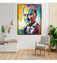 ÇERÇEVELİ ATATÜRK TABLO S135