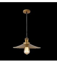 Dylight Retro Metal Eskitme Kaplama Tekli Metal Sarkıt Avize Çap:40 cm