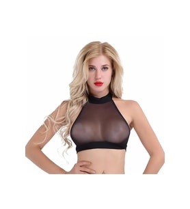 Mulvxbrf Brf02   Tül Kadın Crop -   Transparan Sütyen (Mulvix)