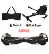 Citymate Elektrikli Kaykay Akıllı Denge Hoverboard + HoverKart + Çanta FULL LEDLİ EXTREM PAKET D27
