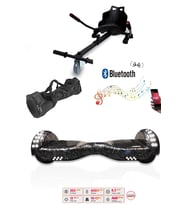 Citymate Elektrikli Kaykay Akıllı Denge Hoverboard + HoverKart + Çanta FULL LEDLİ EXTREM PAKET D27