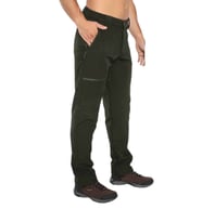 Crozwise Softshell Koyu Yeşil Kışlık Polarlı Outdoor Pantolon - 2228-04