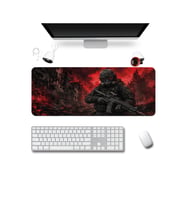SonicTouch Klavye Mousepad 40x90cm Dikişsiz Pürüzsüz Sıvı Geçirmez Kaymaz Taban Kıyamet Devriyesi