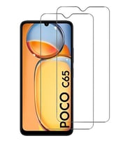 Xiaomi Poco C65 Uyumlu Ekran Koruyucu Screen Protector Tempered Glass Kristal Netliğinde %100 HD Görüntü, Yüksek Kalite Kırılmaz Temperli Cam (Şeffaf)