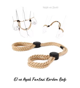 Do it Love - Fantezi El Ayak Kordon Bağı - Fantezi BDSM Halat Kelepçe