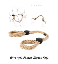 Do it Love - Fantezi El Ayak Kordon Bağı - Fantezi BDSM Halat Kelepçe