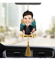 Karizmatik Erkek Karikatürlü Araba Ayna Süsü