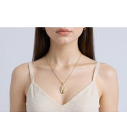 STİL İNCİSİ/XUPING JEWELRY YAPRAK MODEL ZİRKON TAŞLI BÜYÜK KOLYE (Altın Rengi)