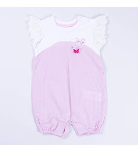 Kelebek Tema Kolu Fırfırlı Barbatöz (Pembe)
