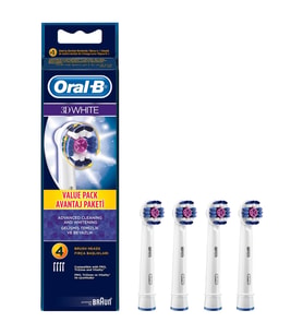 Oral-B 3D White 4'lü Diş Fırçası Yedek Başlığı EB18