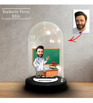 Kişiye Özel Karikatür Erkek Doktor, SAğlıkçı Öğretmen Tasarımlı Fanus Biblo, Öğretmene Hediye, Öğretmenler Günü, Öğretmenler Günü Hediyesi, FN212