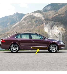 Skoda Superb 2 2009-2013 Sağ Ön Kapı Krom Çıtası 3T0853516