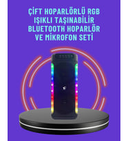 Northcity RGB Işıklı Hoparlör - Taşınabilir Bluetooth Ses Sistemi