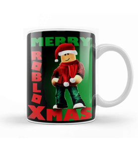 Merry Robloxmas Xmas Kupa Bardak Porselen