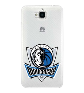 Huawei Y6 Pro Uyumlu Kapak Dallas Mawericks Tasarımlı Şeffaf Silikon Kılıf
