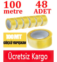 Koli Bandı 45*100 Şeffaf Kopmayan 48 ADET KAMPANYA