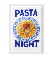 Beyaz Çerçeveli Pasta Night Mutfak Duvar Tablosu, Şık ve Modern Dekor
