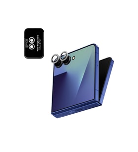 Samsung Galaxy Z Flip 7 için ProLENS Kamera Lens Koruyucu Elmas Taş Çerçeveli, Kırılmaz Cam