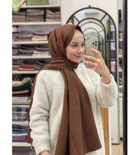 Açık Kahve Loryan Scarf Pamuk Cazz Şal