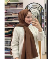 Açık Kahve Loryan Scarf Pamuk Cazz Şal