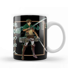 Attack on Titan Eren Yeager Shadow Design Kupa Bardak Porselen