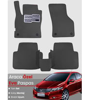 HONDA CİTY (2008-2013) Uyumlu EVA Paspas Tam Set–Araca Özel,Su Geçirmez,Kolay Montaj