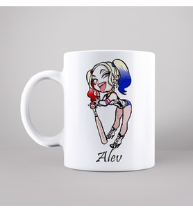 Harley Quinn Tasarımlı Kupa Kişiye Özel