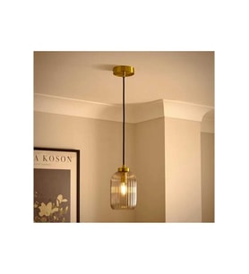 MYLİGHTS RUSTİK VİNTAGE BAL CAMLI TAVAN sarkıt  AVİZE  14 cm  cap