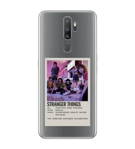 Oppo A5 2020 / A9 2020 Uyumlu Stranger Things Minimalist Poster Desenli Şeffaf Telefon Kılıfı